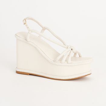 Anabela em Corda - OFF WHITE