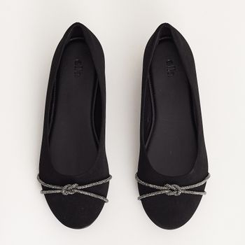 Sapatilha nó strass - PRETO/ONIX