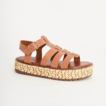 Plataforma Fisherman Sola Trança - CARAMELO