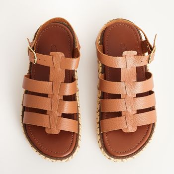 Plataforma Fisherman Sola Trança - CARAMELO