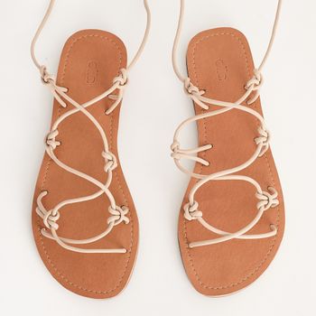 Rasteira Amarração Multitiras em Nó - AMENDOA