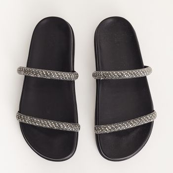 Papete Camurça Glam - PRETO/ONIX