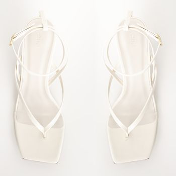 Sandália Média Tiras de Dedo - OFF WHITE