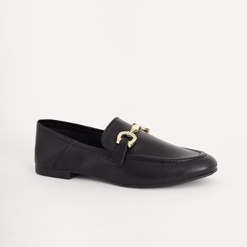Mocassim Couro - PRETA