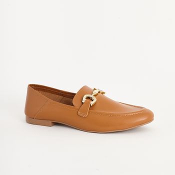 Mocassim Couro - CARAMELO