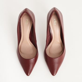 Scarpin em Couro Clássico - BURGUNDY