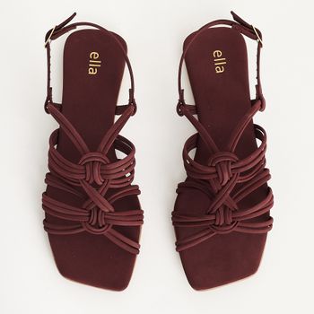 Rasteira Multi-Tiras Entrelaçadas - TERRA