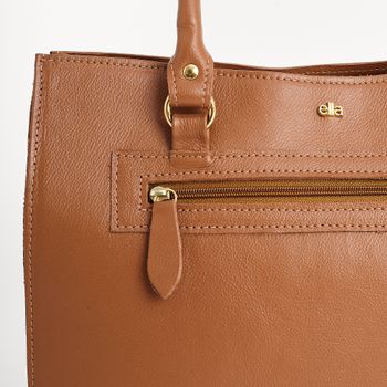 Bolsa de Couro Floater Estruturada G - CARAMELO
