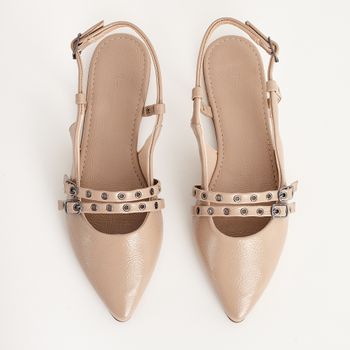 Sapatilha Slingback Verniz - AVEIA