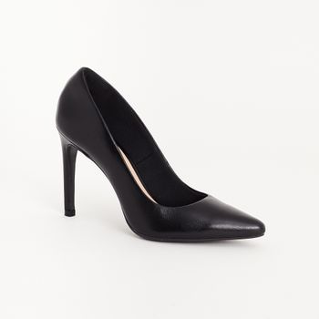 Scarpin em Couro Clássico - PRETA