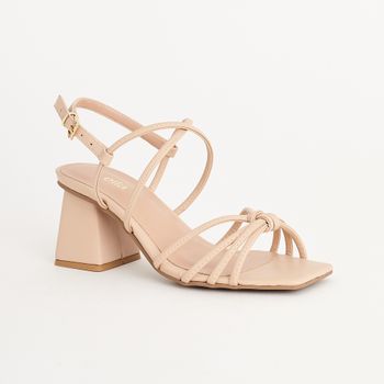 Sandália Média Napa - AMENDOA