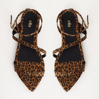 Rasteira com Textura Animal Print - ONCINHA