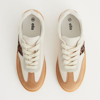 Tênis Solado Caramelo - OFF WHITE/PALHA/ONCA