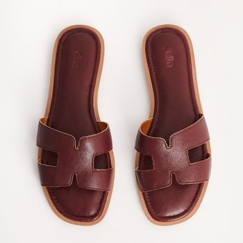 Rasteira Hype - BURGUNDY