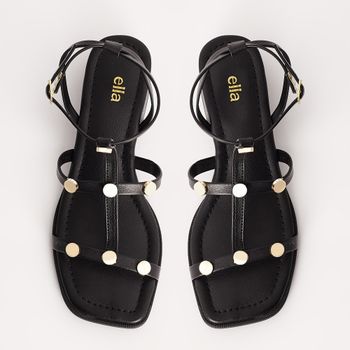 Sandália Floater Tachas - PRETA