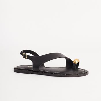 Rasteira Enfeite Bold - PRETA