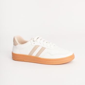 Tênis Urban Style - BRANCO/AMENDOA