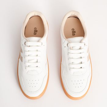 Tênis Urban Style - BRANCO/AMENDOA