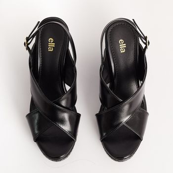 Anabela Tiras em X - PRETA