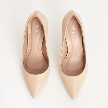 Scarpin em Couro Clássico - AMENDOA