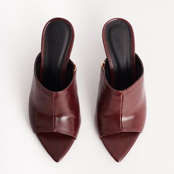 Tamanco Elegance - BURGUNDY