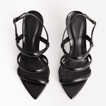 Sandália Alta Salto Taça - PRETA