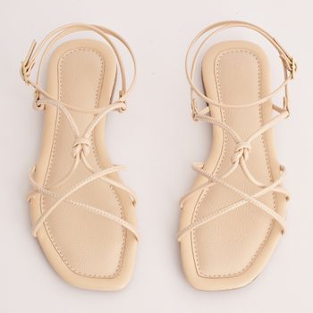 Rasteira Nozinho Verniz - AMENDOA