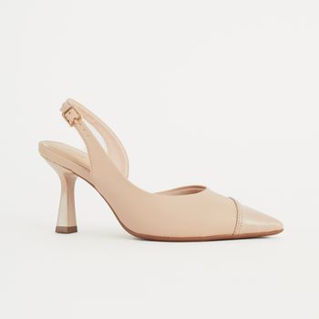 Scarpin Slingback com Bico Verniz - AMENDOA