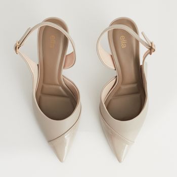 Scarpin Slingback com Bico Verniz - AVEIA