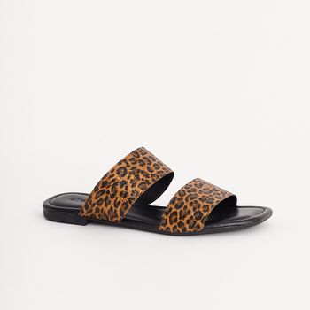 Rasteira de Pelos Animal Print - ONCINHA