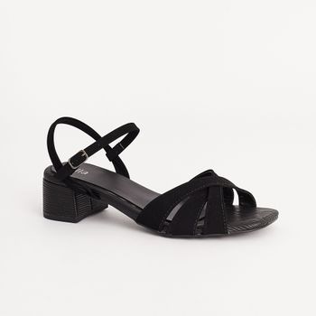 Sandália Nobuck Rustique - PRETA