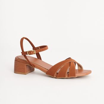 Sandália Nobuck Rustique - CARAMELO