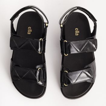 Papete Matelassê com Velcro - PRETA