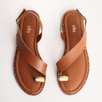 Rasteira Enfeite Bold - CARAMELO
