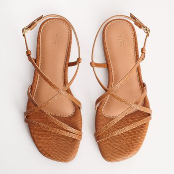 Rasteira Lizard - CARAMELO