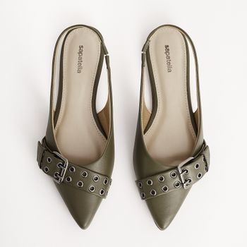 Sapatilha Slingback Trend Fivela - ARMY