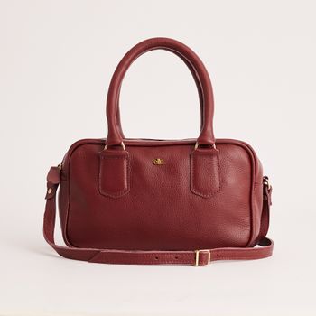 Bolsa Couro Floater - BURGUNDY