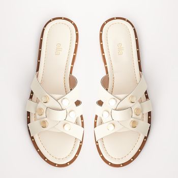 Rasteira Floater Tachas - OFF WHITE