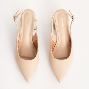 Scarpin Slingback Bico Fino - AMENDOA