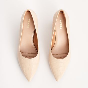 Scarpin Crocodiles Salto Bloco - AMENDOA