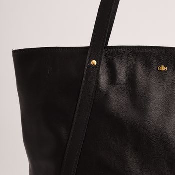 Bolsa de Ombro em Couro - PRETA