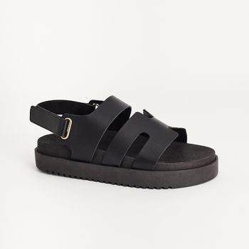 Papete H com Velcro - PRETA