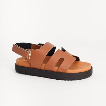 Papete H com Velcro - CARAMELO