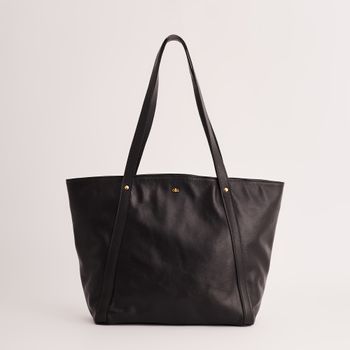 Bolsa de Ombro em Couro - PRETA