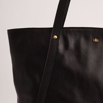Bolsa de Ombro em Couro - PRETA