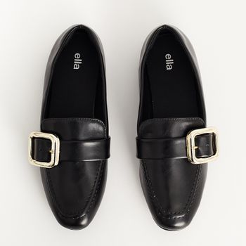Mocassim Fivela Oversized - PRETA