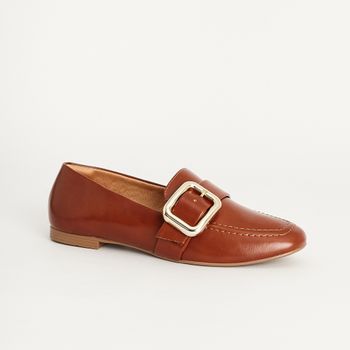 Mocassim Fivela Oversized - CARAMELO