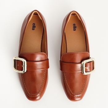 Mocassim Fivela Oversized - CARAMELO