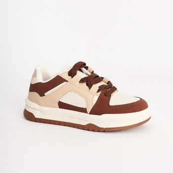 Tênis Trend Mix - TERRA/AMENDOA/OFF WHITE