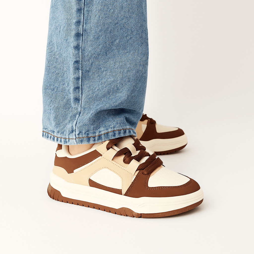 Tênis Trend Mix - TERRA/AMENDOA/OFF WHITE | Sapatella